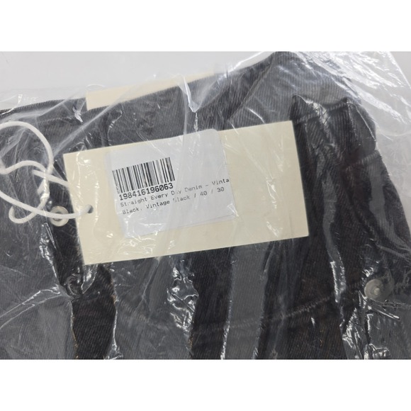 NWT mnml Men's Straight Every Day Denim Jeans - Vintage Black - Size 40x30 - Picture 4 of 10